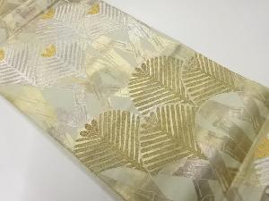 アンティーク　竹に松模様織出し袋帯（材料）